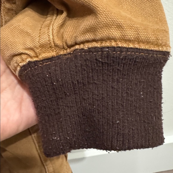 Men’s Dickies tan brown hooded Sherpa lined winter field casual canvas jacket - Picture 8 of 10